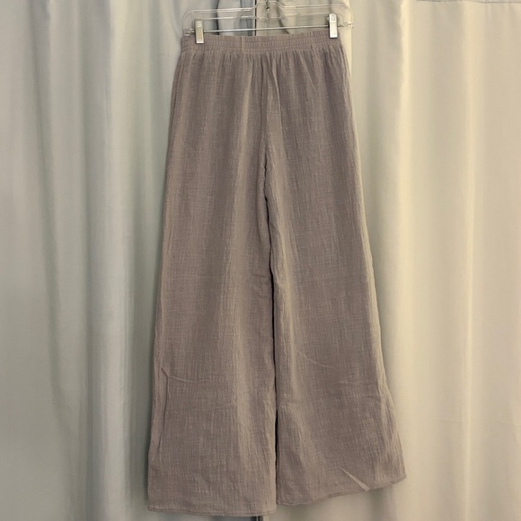 Sadie & Sage Casual Gray Mint Wide-Leg Lined Pants, size small - Picture 4 of 7